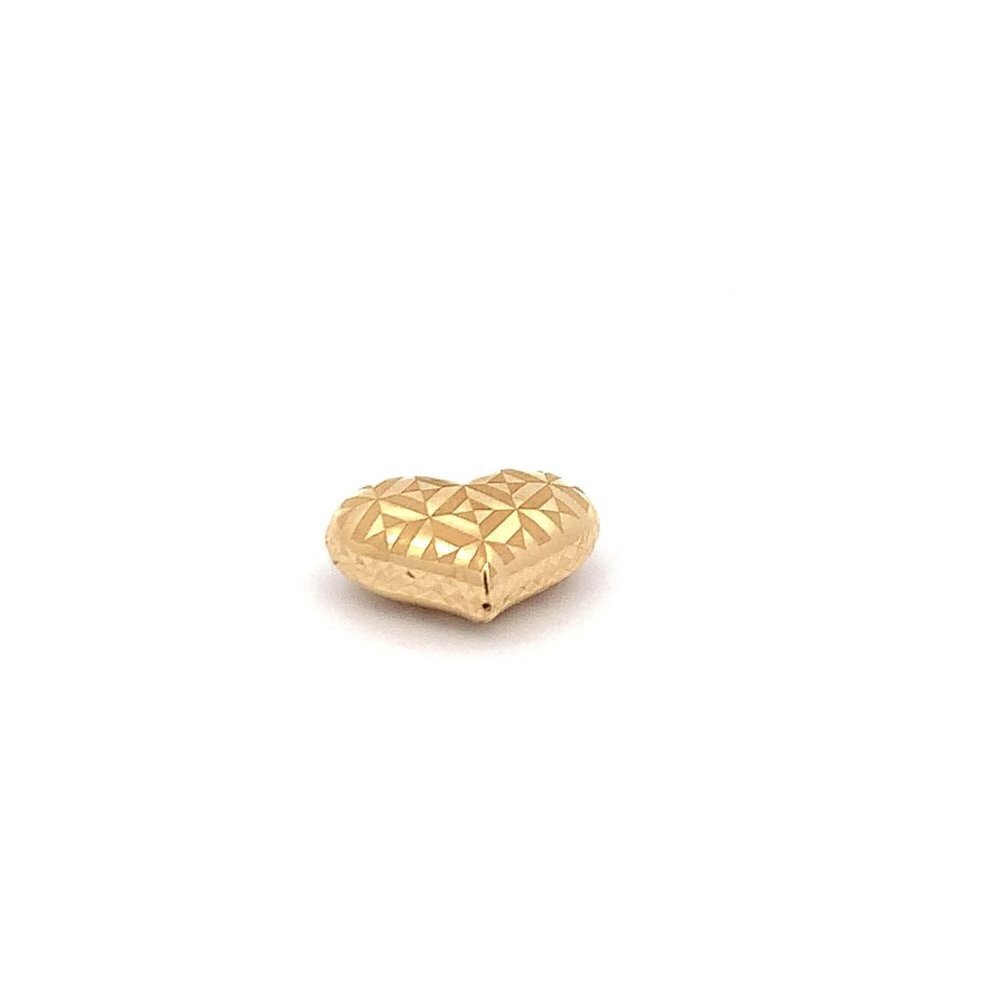 18K Yellow Gold Pendant Heart 2.03 grams with Defects - Picture 7 of 9